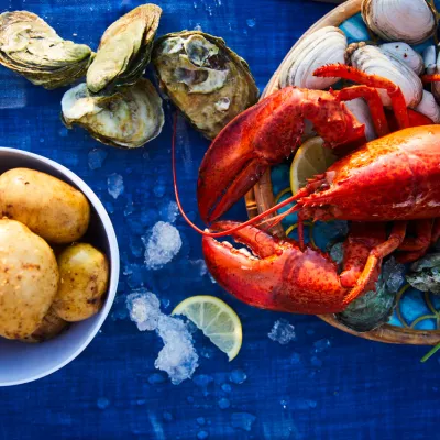 a plate of food on a table