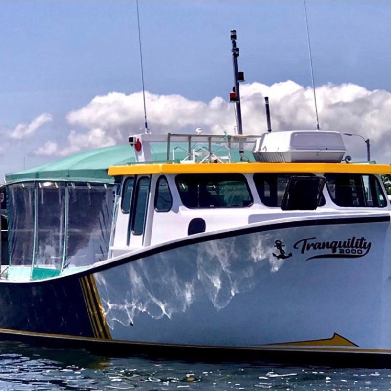 a small boat in a body of water